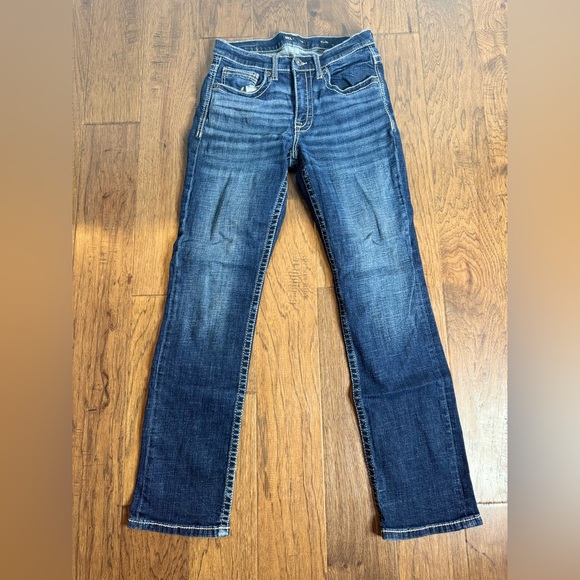 BKE Dark Blue Straight Leg Jeans - Picture 2 of 5
